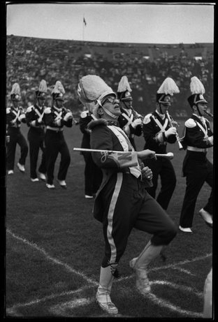 ANN ARBOR, Mich.—A football game between Michigan and Northwestern, 1960.  © Henri Cartier-Bresson / Magnum Photos