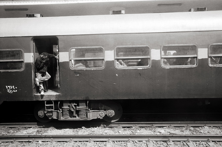 Cairo to Alexandria train, Egypt, February 2011; Leica MP 0.58, 35mm Summicron, Kodak Tri-X
