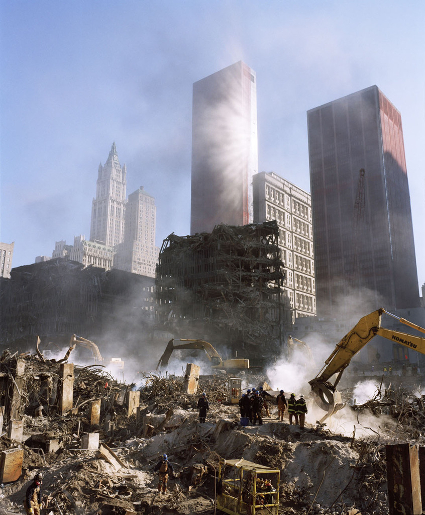 Smoke in rising sunlight, New York City, 2001 © Joel Meyerowitz